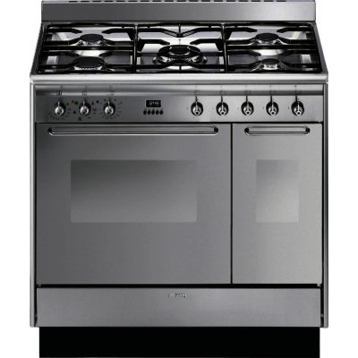 Smeg CC92MX9 90cm Dual Fuel Range Cooker in Stainless Steel